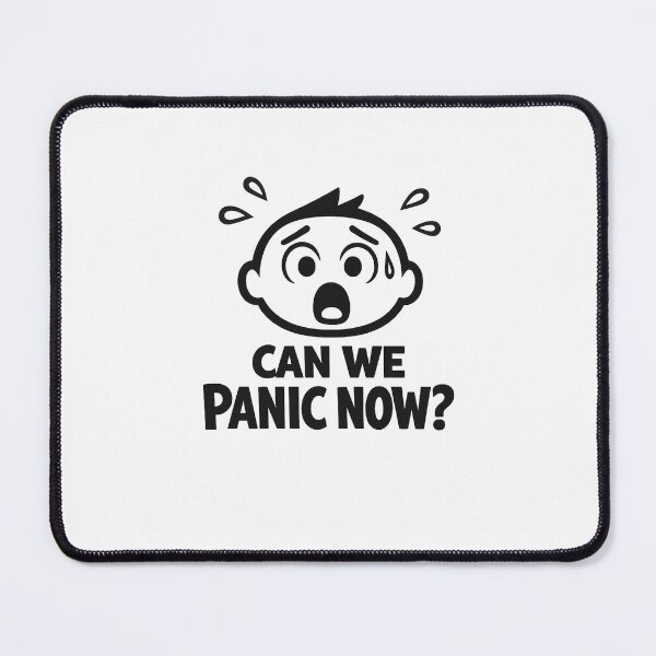Item preview, Can We Panic Now Relatable Chibi Art designed and sold by inaveed.
