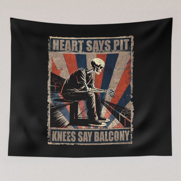 Item preview, Heart Says Pit Knees Say Balcony designed and sold by MackenzieBin.