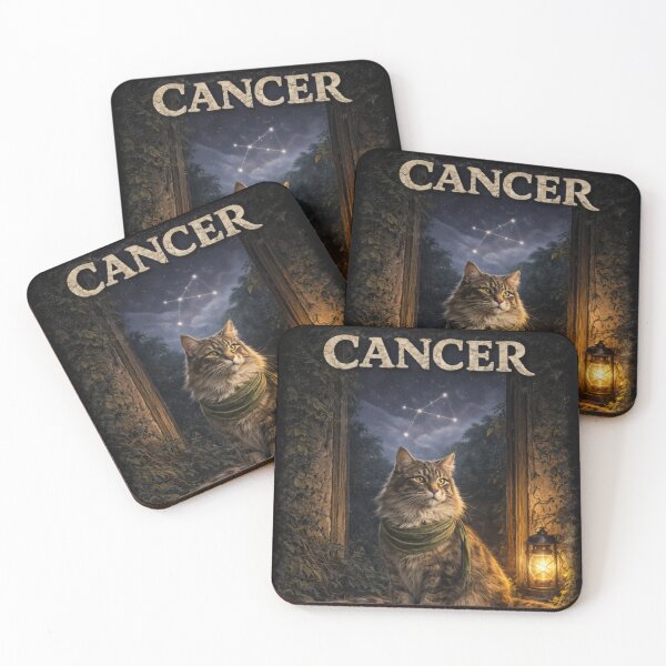 Item preview, Cancer Zodiac Cat – Protect What Matters Astrology Art designed and sold by TroyTheTerrific.