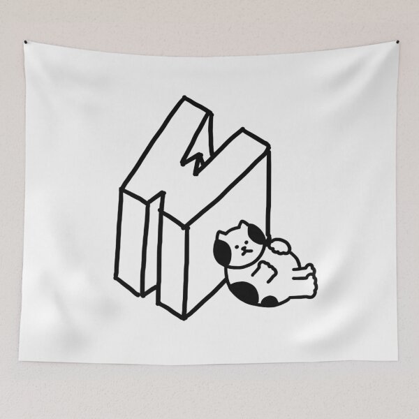 Item preview, a Cat next to W designed and sold by superbaechoo.