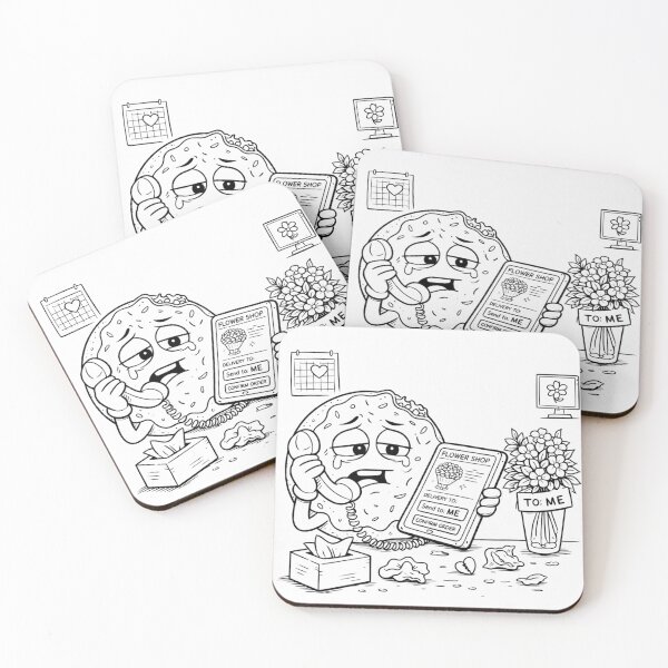 Item preview, Sad Taco Ordering Flowers for Me – Self Love Breakup Humor designed and sold by ComedyInkFactor.