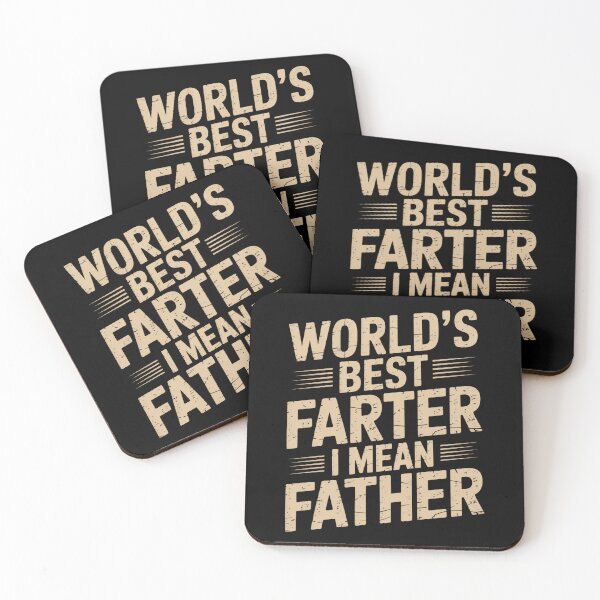 Item preview, World’s Best Farter I Mean Father – Funny Dad Joke Quote designed and sold by flagylART.