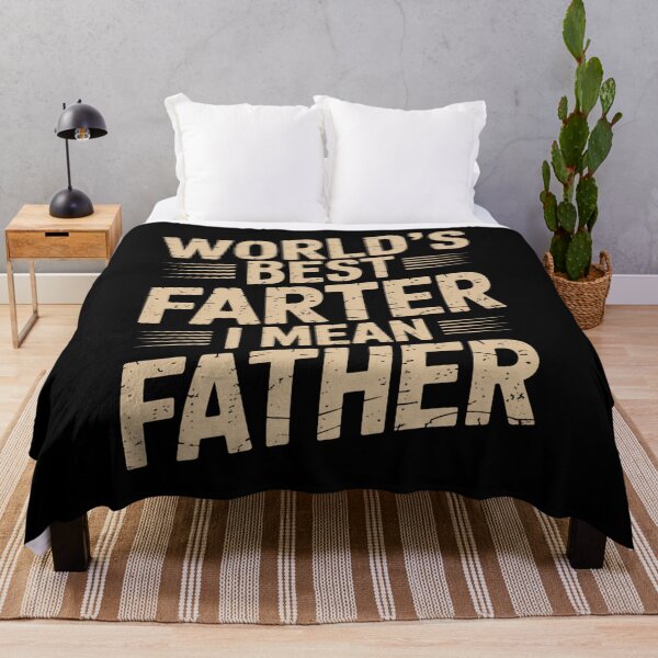 Item preview, World’s Best Farter I Mean Father – Funny Dad Joke Quote designed and sold by flagylART.