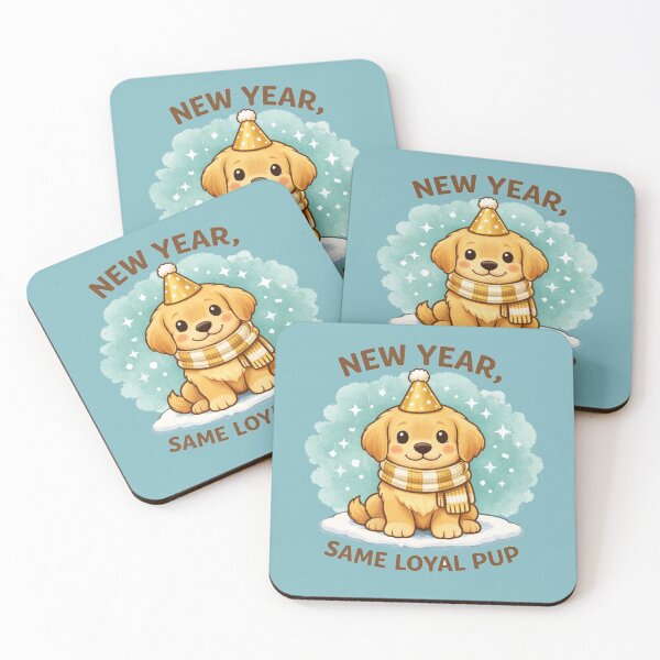 Item preview, New Year, Same Loyal Pup – Cozy Golden Dog Mom Shirt designed and sold by dogmomtees.