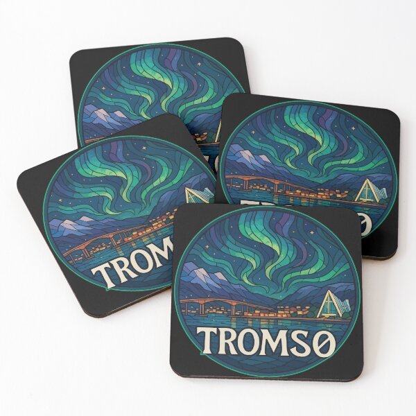 Item preview, Tromso Norway Stained Glass Art Travel designed and sold by TomFrontierArt.