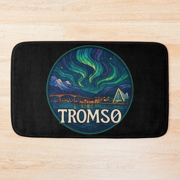 Item preview, Tromso Norway Stained Glass Art Travel designed and sold by TomFrontierArt.