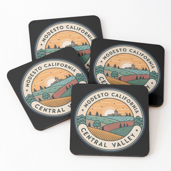 Item preview, Modesto California Central Valley – Vintage Travel Badge Patch designed and sold by VividOrganica.