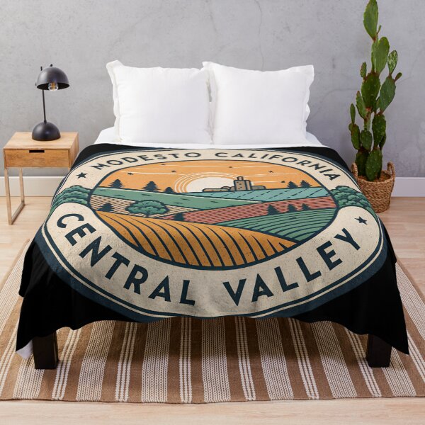 Item preview, Modesto California Central Valley – Vintage Travel Badge Patch designed and sold by VividOrganica.