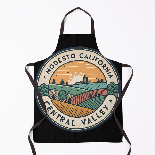 Item preview, Modesto California Central Valley – Vintage Travel Badge Patch designed and sold by VividOrganica.