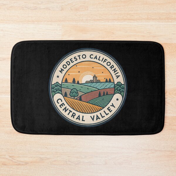 Item preview, Modesto California Central Valley – Vintage Travel Badge Patch designed and sold by VividOrganica.