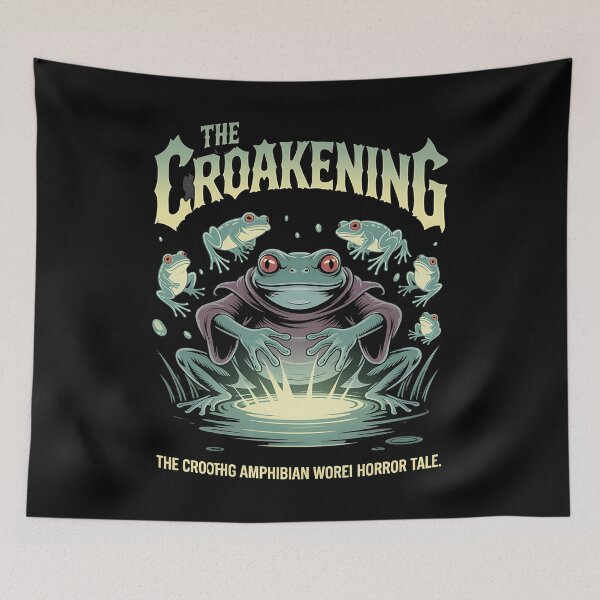 Item preview, grumpy frog - antisocial animal - zero hops given - lazy mood - funny introvert frog - frog bard - druid frog - rogue frog - fantasy parody - coffee frog - frog at work - relatable frog designed and sold by JansenGS.