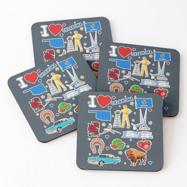 Item preview, Oklahoma State Pride, Iconic Landmarks & Symbols Sticker Pack designed and sold by mashmosh.