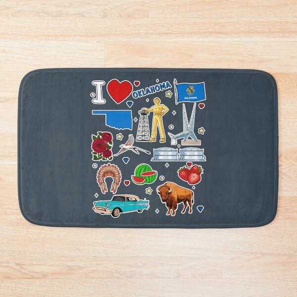 Item preview, Oklahoma State Pride, Iconic Landmarks & Symbols Sticker Pack designed and sold by mashmosh.