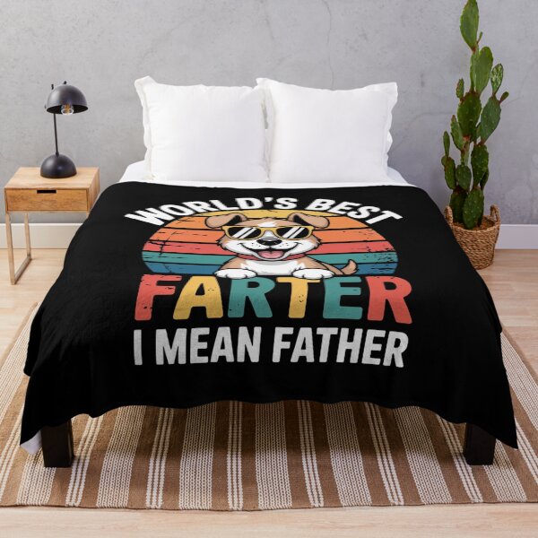 Item preview, World’s Best Farter I Mean Father – Funny Dad Joke with Cool Dog designed and sold by flagylART.