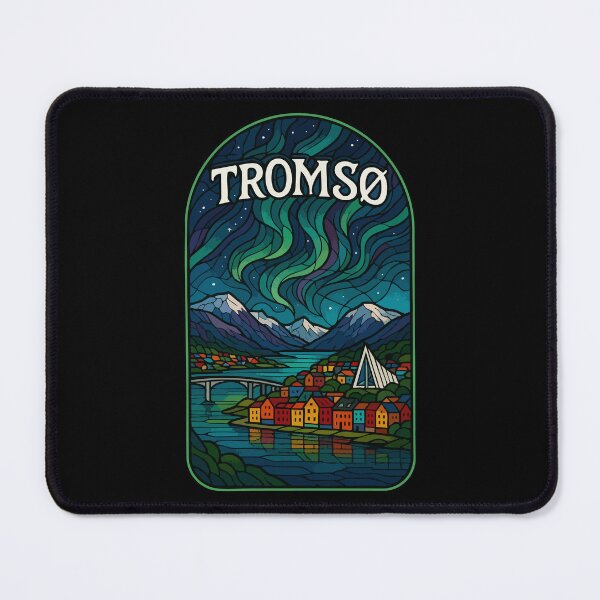 Item preview, Tromso Norway Stained Glass Art designed and sold by TomFrontierArt.