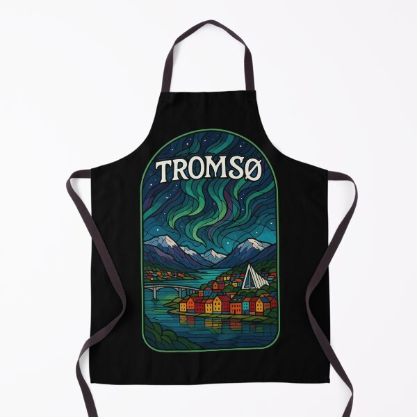 Item preview, Tromso Norway Stained Glass Art designed and sold by TomFrontierArt.