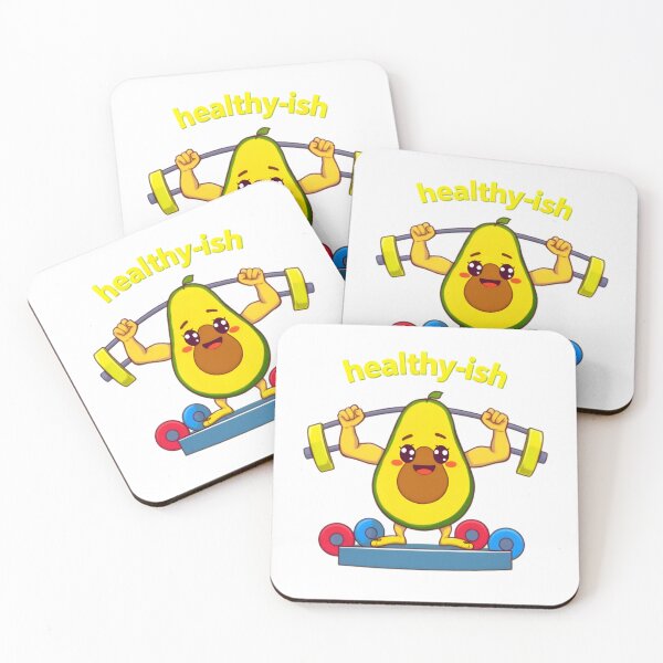 Item preview, Funny Avocado Lifting Weights - Healthy-ish Workout designed and sold by LowBattery Social Club.