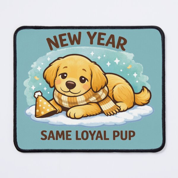 Item preview, New Year, Same Loyal Pup – Cozy Lazy Golden Dog Mom Shirt designed and sold by dogmomtees.