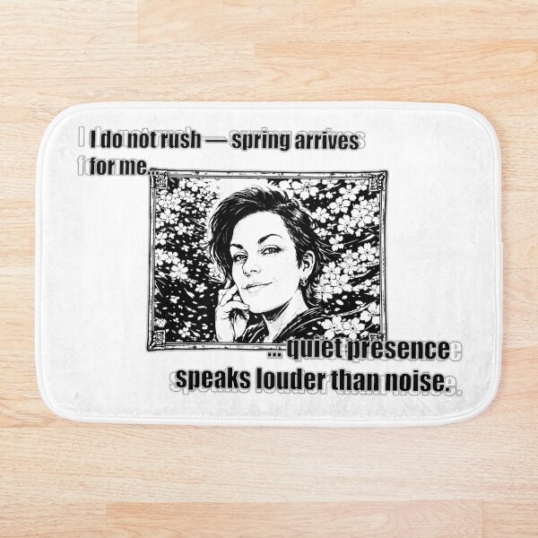 Item preview, Quiet Strength of Spring – Black & White Zen Art Print designed and sold by ArhiStrategOne.