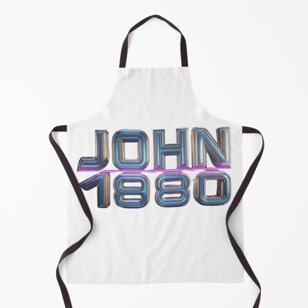 Item preview, John 1980 Vintage Birthday Name Retro Neon Design designed and sold by AlexLineArt.