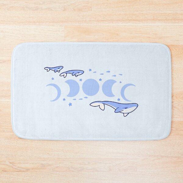 Item preview, Aesthetic moon phase whales designed and sold by SilAchan.