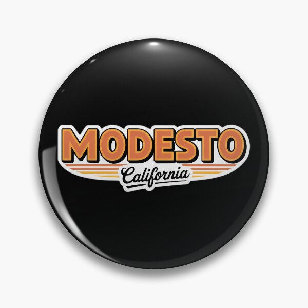 Item preview, Modesto California Retro Typography – Vintage City Logo Design designed and sold by VividOrganica.
