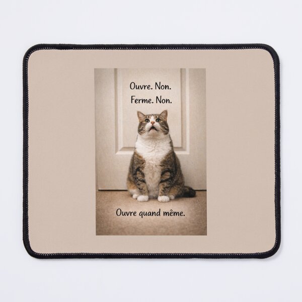 Item preview, Indecisive Cat Closes Door - Feline Humor Opens Closed - Cat Humor Gift designed and sold by Design4AllThings.