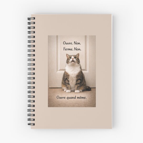 Item preview, Indecisive Cat Closes Door - Feline Humor Opens Closed - Cat Humor Gift designed and sold by Design4AllThings.