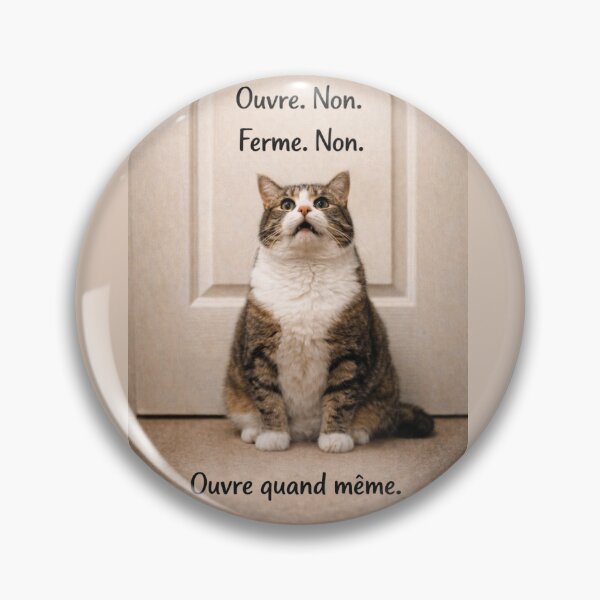 Item preview, Indecisive Cat Closes Door - Feline Humor Opens Closed - Cat Humor Gift designed and sold by Design4AllThings.