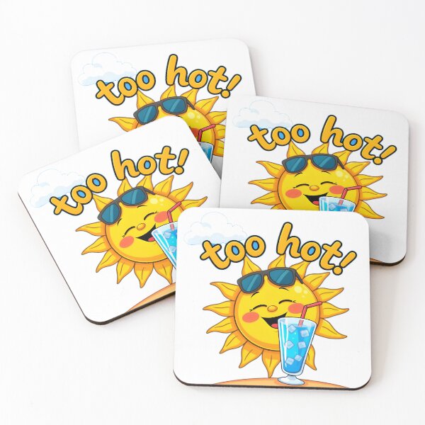 Item preview, Summer Sun with Sunglasses - Too Hot Vacation Humor designed and sold by LowBattery Social Club.