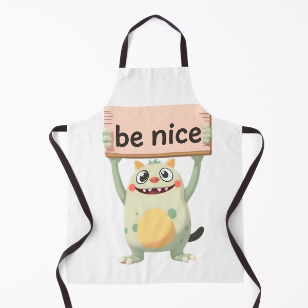 Item preview, Cute Friendly Monster - Be Nice Message designed and sold by LowBattery Social Club.