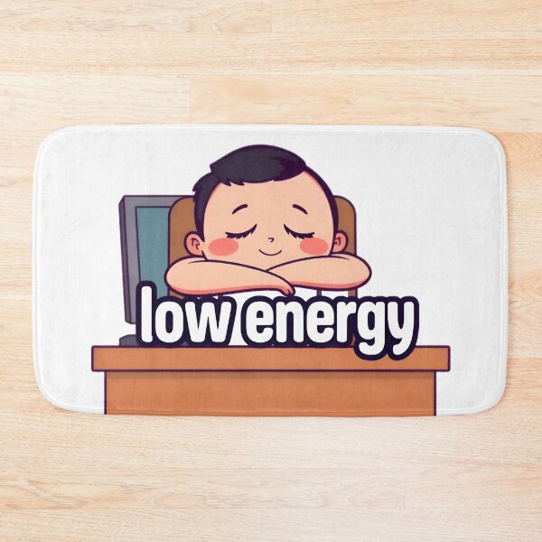 Item preview, Tired Boy at Computer - Low Energy Gaming / Work designed and sold by LowBattery Social Club.