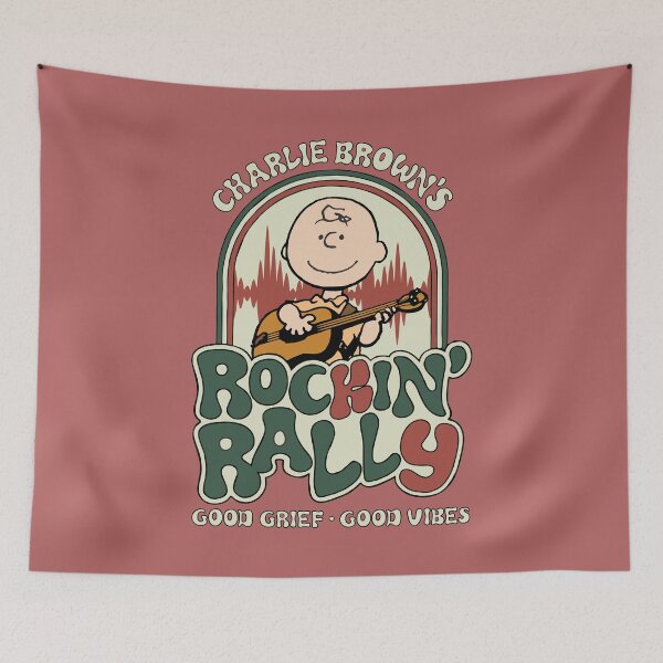 Item preview, charlie brown Rockin rally : good grief good vibes designed and sold by jaqebistyrli.