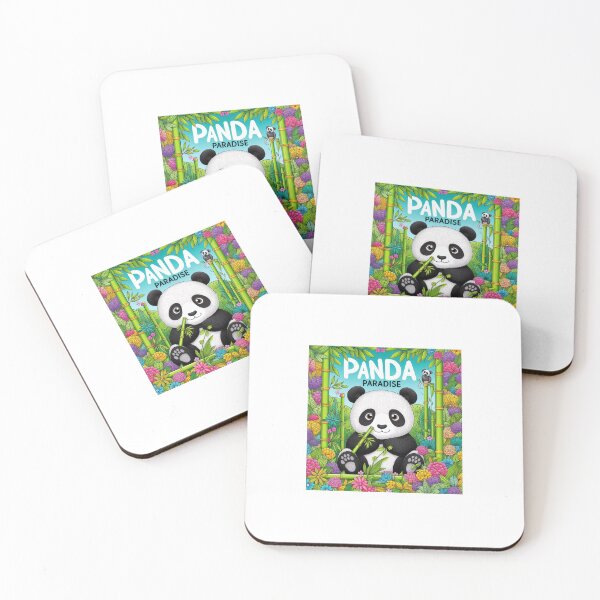 Item preview, Panda Paradise – Cute Panda in Bamboo Jungle Illustration designed and sold by fantasycutepaws.