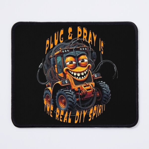 Item preview, Plug & Pray. The Wild Spirit of a Homebrew Engineer. For DIY enthusiasts, self-taught mechanics. designed and sold by Creative-Sanc.