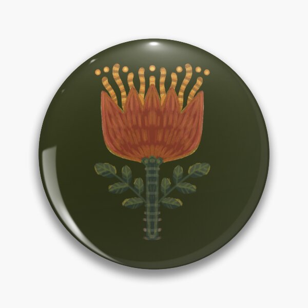 Item preview, Folkloric flower, tulip, colorful pattern designed and sold by Dormitria.