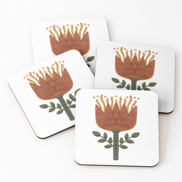 Item preview, Folkloric flower, tulip, colorful pattern designed and sold by Dormitria.