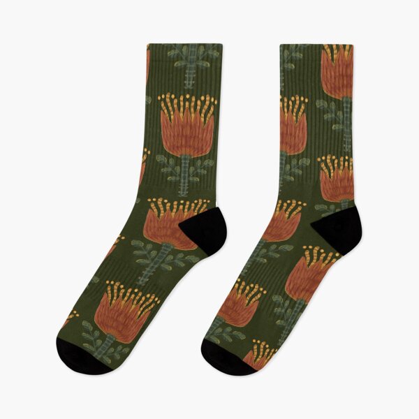 Item preview, Folkloric flower, tulip, colorful pattern designed and sold by Dormitria.