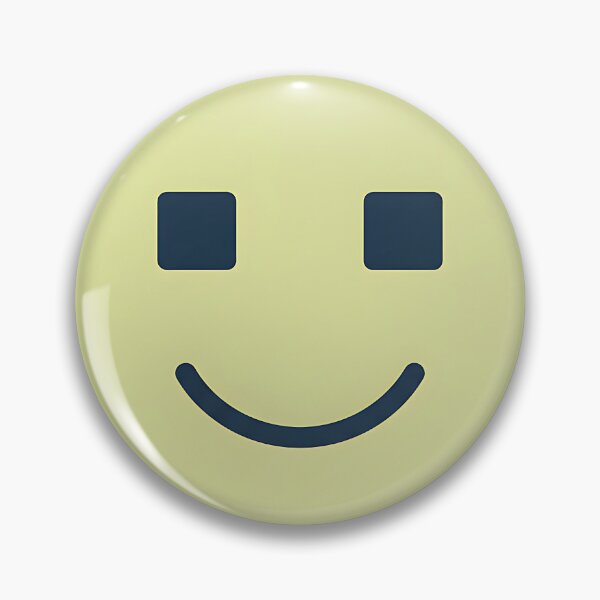 Item preview, Minimalist Yellow Smiley Face with Square Eyes designed and sold by Silent Watch Threads..