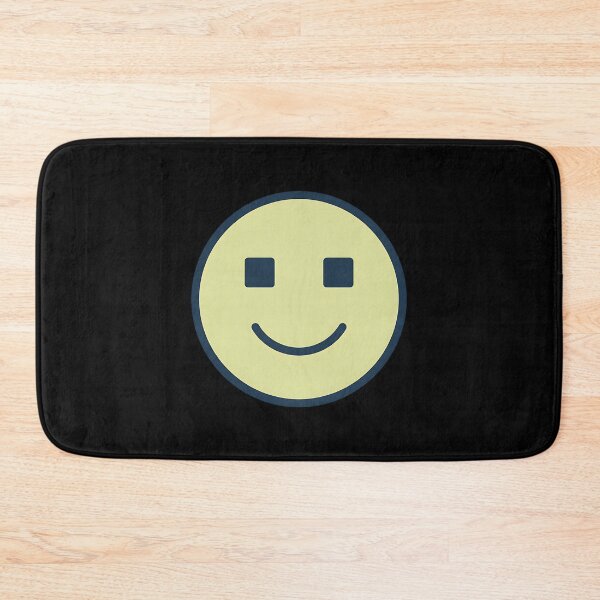 Item preview, Minimalist Yellow Smiley Face with Square Eyes designed and sold by Silent Watch Threads..