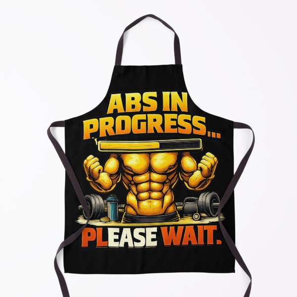 Item preview, ABS IN PROGRESS… PLEASE WAIT – Funny Fitness Loading Bar T-Shirt designed and sold by Born To Be Fit.