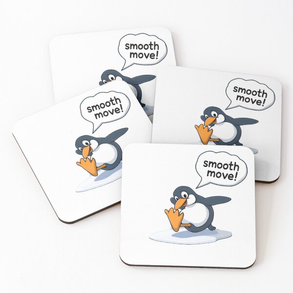Item preview, Cute Sliding Penguin - Smooth Move Sarcastic Humor designed and sold by LowBattery Social Club.