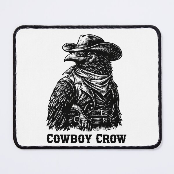 Item preview, Cowboy, Outlaw Crow - Dark Western Raven Graphic Art Illustration designed and sold by bartink.co.