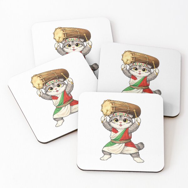 Item preview, Cute Scottish Fold Cat in Burundian Clothing - Cultural Cat Art designed and sold by HappyPawsWorld.