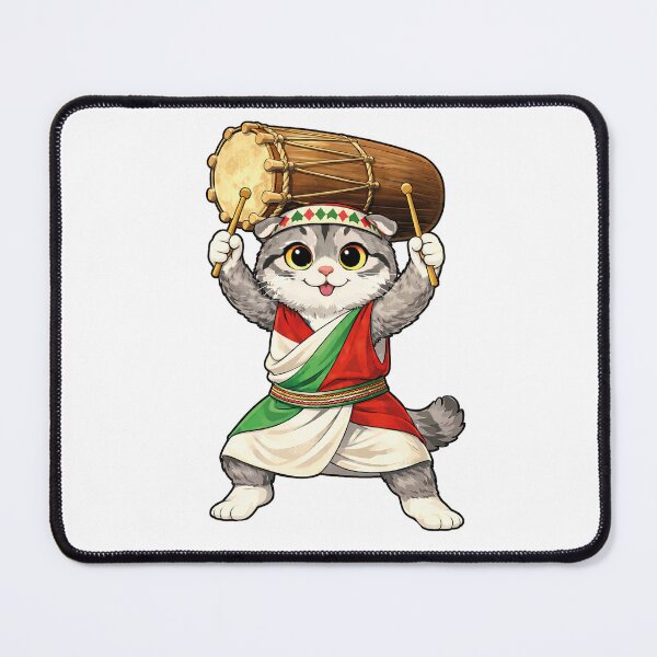 Item preview, Cute Scottish Fold Cat in Burundian Clothing - Cultural Cat Art designed and sold by HappyPawsWorld.