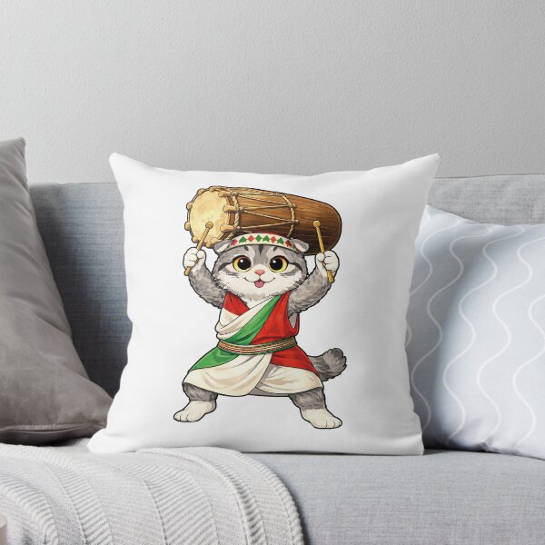 Item preview, Cute Scottish Fold Cat in Burundian Clothing - Cultural Cat Art designed and sold by HappyPawsWorld.
