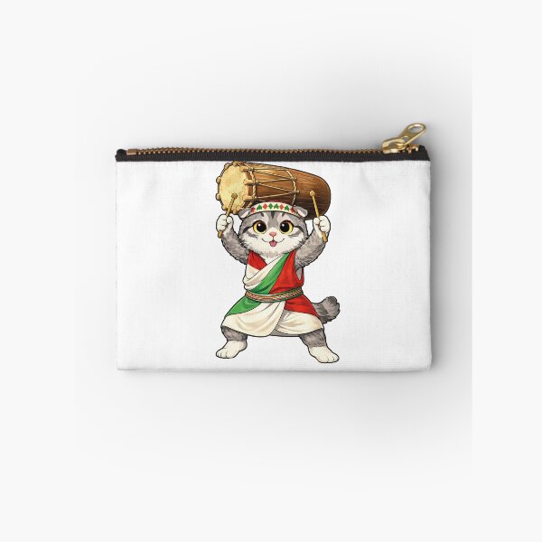 Item preview, Cute Scottish Fold Cat in Burundian Clothing - Cultural Cat Art designed and sold by HappyPawsWorld.