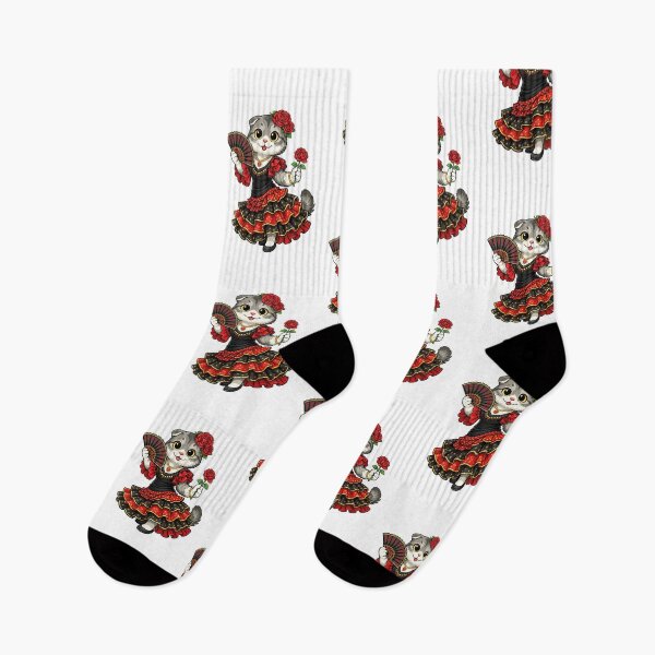 Item preview, Cute Scottish Fold Cat in Spanish Clothing - Cultural Cat Art designed and sold by HappyPawsWorld.