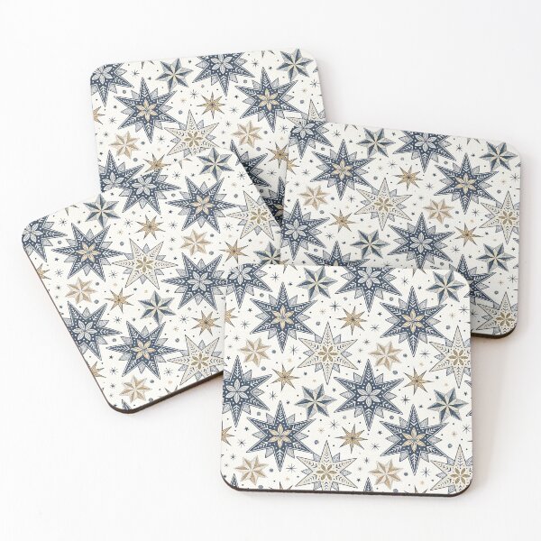 Item preview, Nordic Folk Stars | Calm Scandinavian Night Art designed and sold by Shuga-Design.