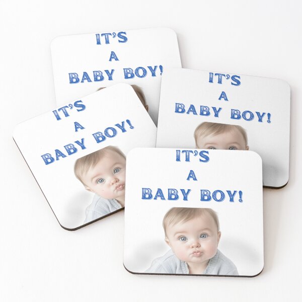 Item preview, It's a Baby Boy Announcement designed and sold by VMEdition.